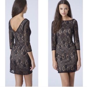 Topshop Black Lace Dress